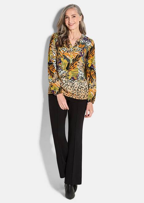 GOLDNER Blouse Blouse met animal-print