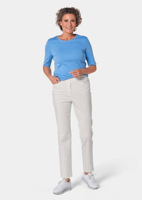 GOLDNER Katoenen broek met elastische band Lichte katoenen broek met elastische band