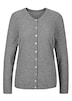Kaschmirstrickjacke mit Rundhalsausschnitt