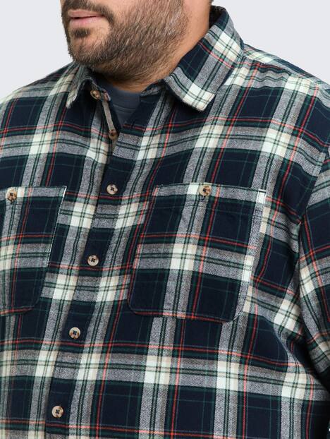 Comfort Fit Flanell-Hemd mit Karomuster