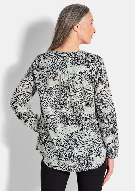 GOLDNER Blouse met print Gedessineerde blouse met unieke print
