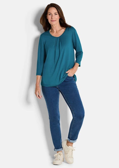 GOLDNER Shirt Elegant shirt van viscose-jersey