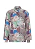GOLDNER Blouse met print Blouse met een opstaande kraag van viscose-satijn