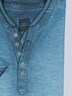 Herren Henley T-Shirt , Mittelblau