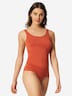 Schiesser Damen Unterhemd Modal Essentials 2-Pack terracotta,creme