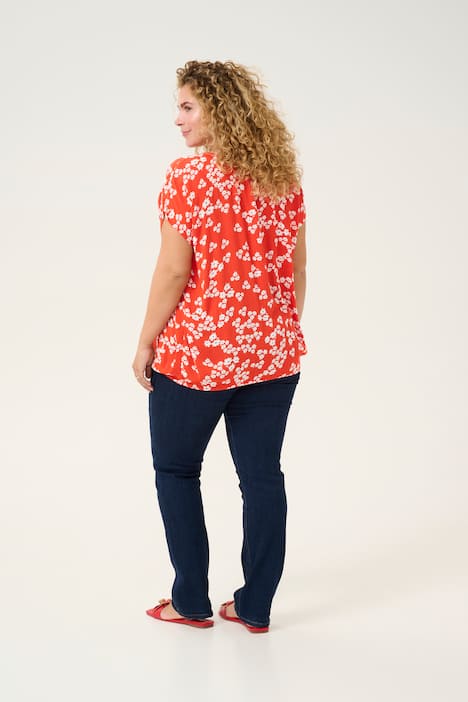 Kurzarm-Bluse Loose fit