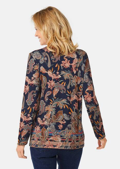 Gedessineerd shirt in krachtige kleuren