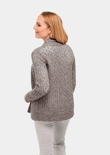 Trageangenehme offene Strickjacke