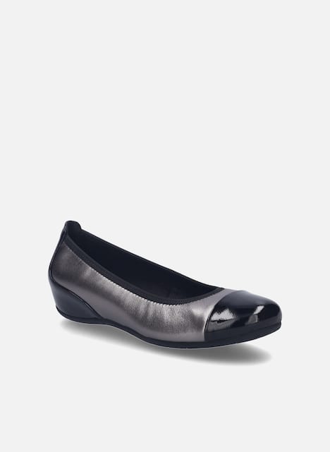Damen Ballerina Florina 01, schwarz-kombi