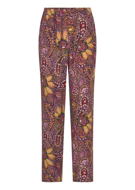 GOLDNER Gedessineerde broek VERA Palazzobroek VERA van pure viscose