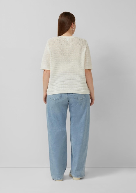 Pullover mit Ajourmuster