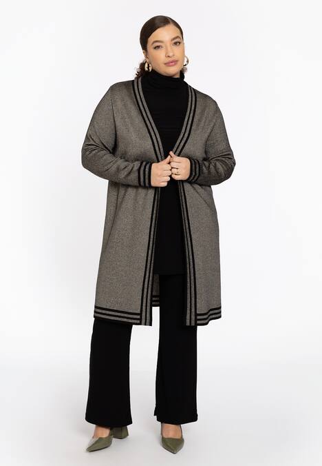 Strickjacke mit Druck