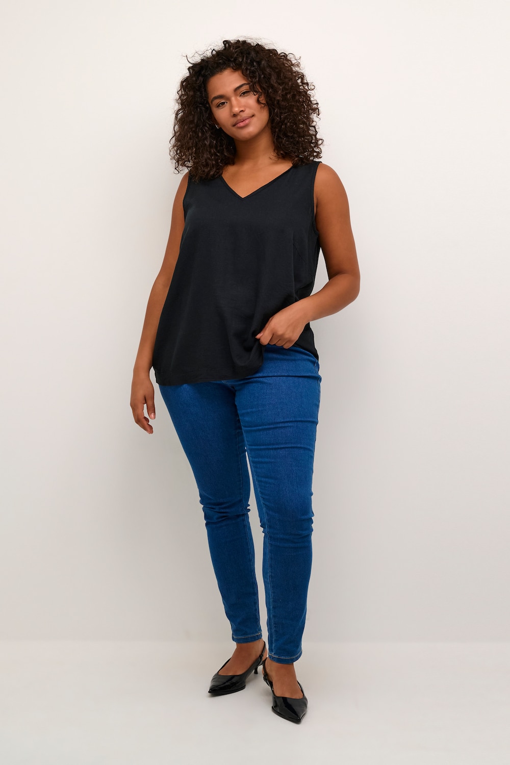 Ärmellose Bluse Regular fit