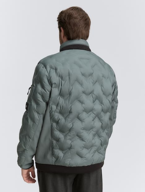Hybrid Lightweight Steppjacke mit verstaubarer Kapuze