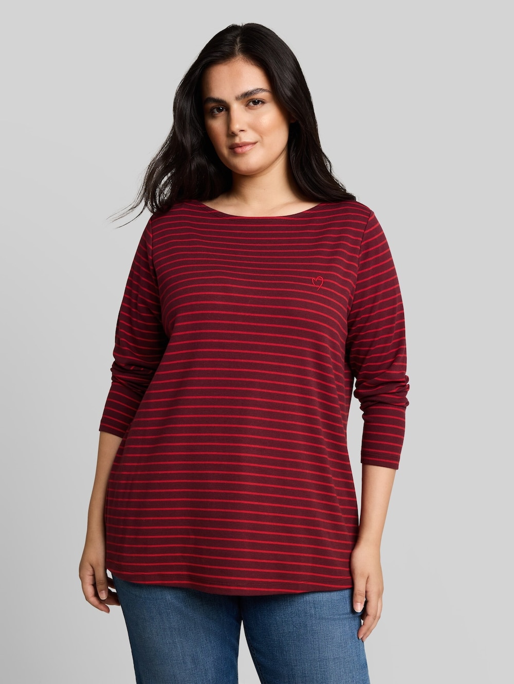 Langarmshirt mit Streifenmuster