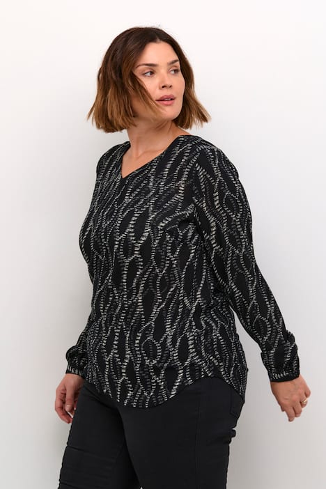 Langarm-Bluse Regular fit