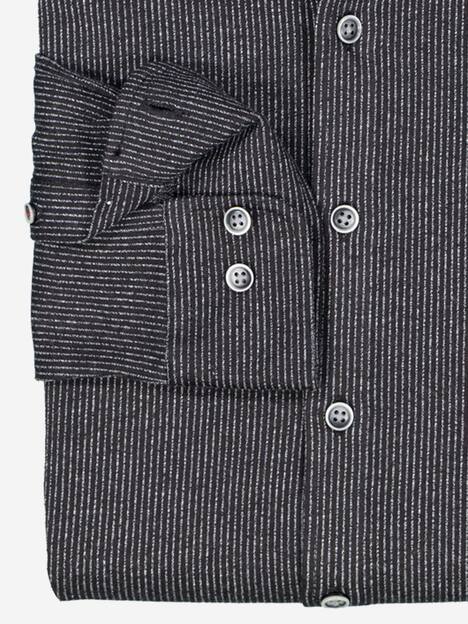 engbers Herren Langarm-Hemd slim fit , Schwarz