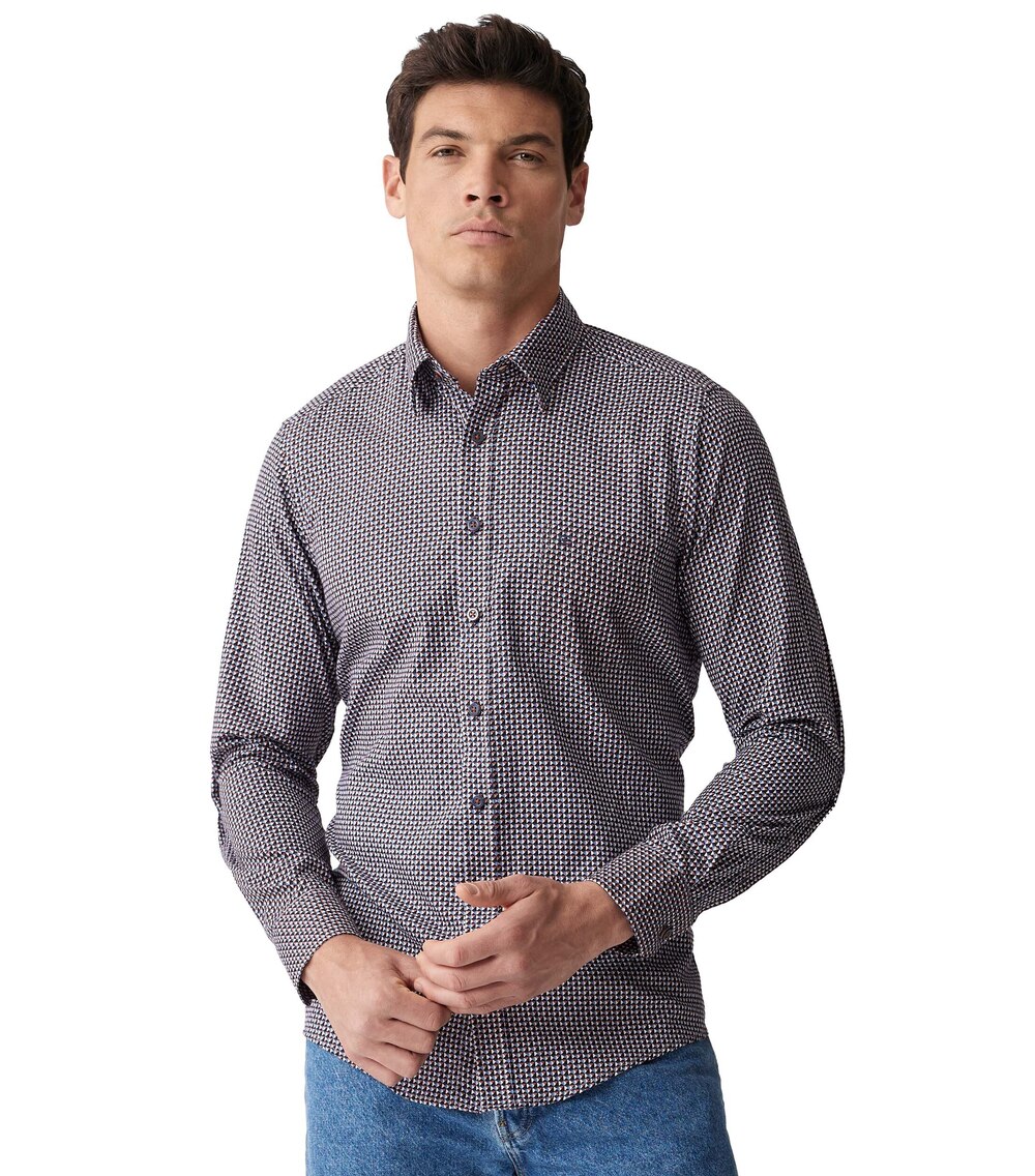 Freizeithemd Print Casual Fit