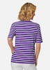 Shirt met ingewerkte strepen van zachte interlock