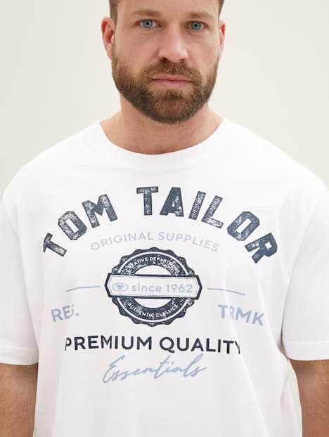 T-Shirt mit Logo Print