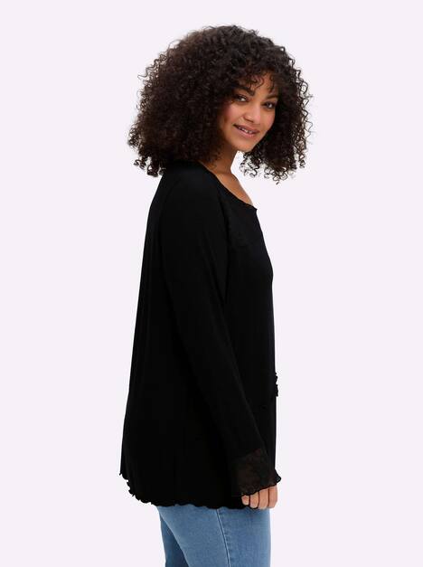 Sweatshirt Langarm Ohne Kragen