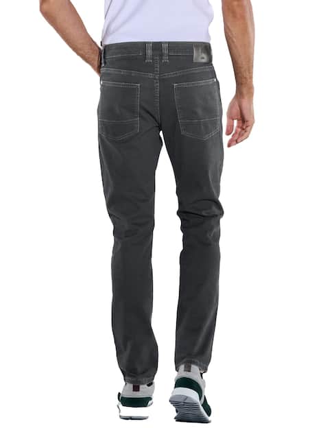 engbers Herren Hose straight , Dunkelgrau