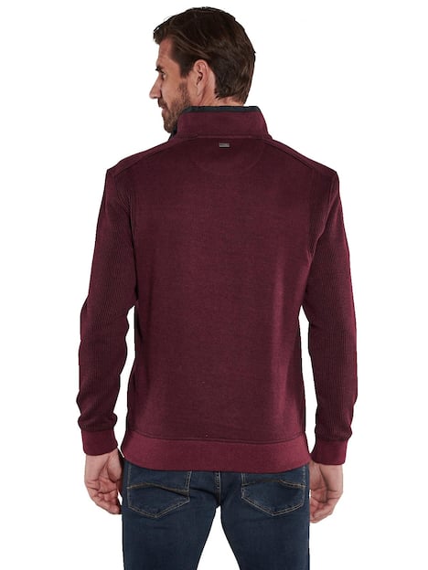 engbers Herren Sweatshirt mit Stehkragen , Magenta