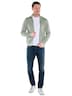 Herren Sweatjacke mit Stehkragen , Gruen