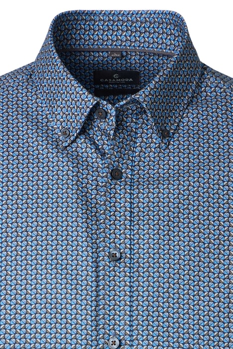 Freizeithemd Langarm Print Comfort Fit