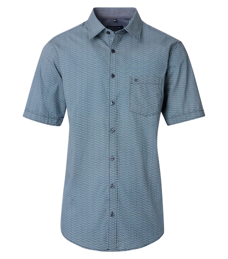 Freizeithemd Kurzarm Print Comfort Fit