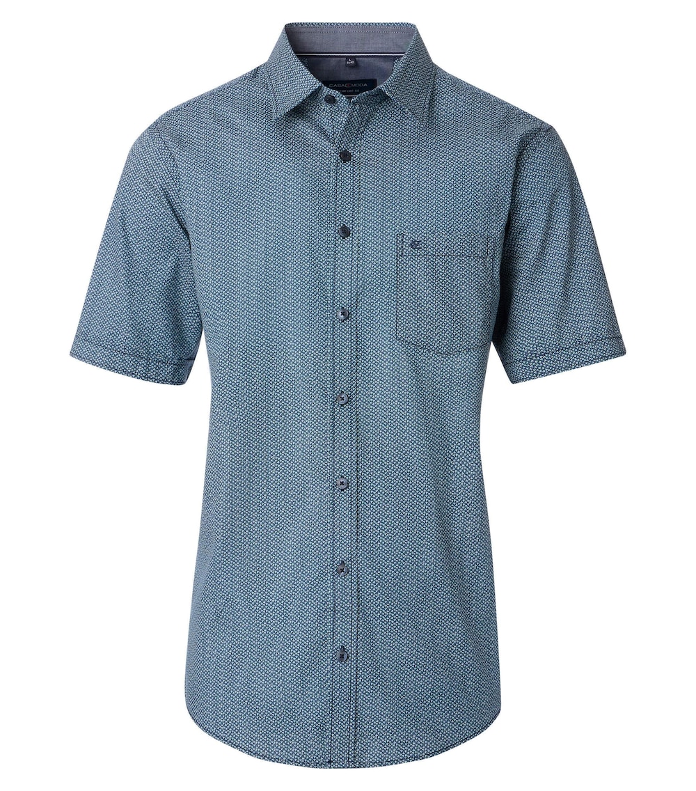 Freizeithemd Kurzarm Print Comfort Fit