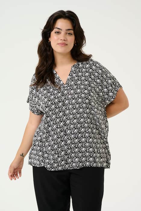 Kurzarm-Bluse Regular fit