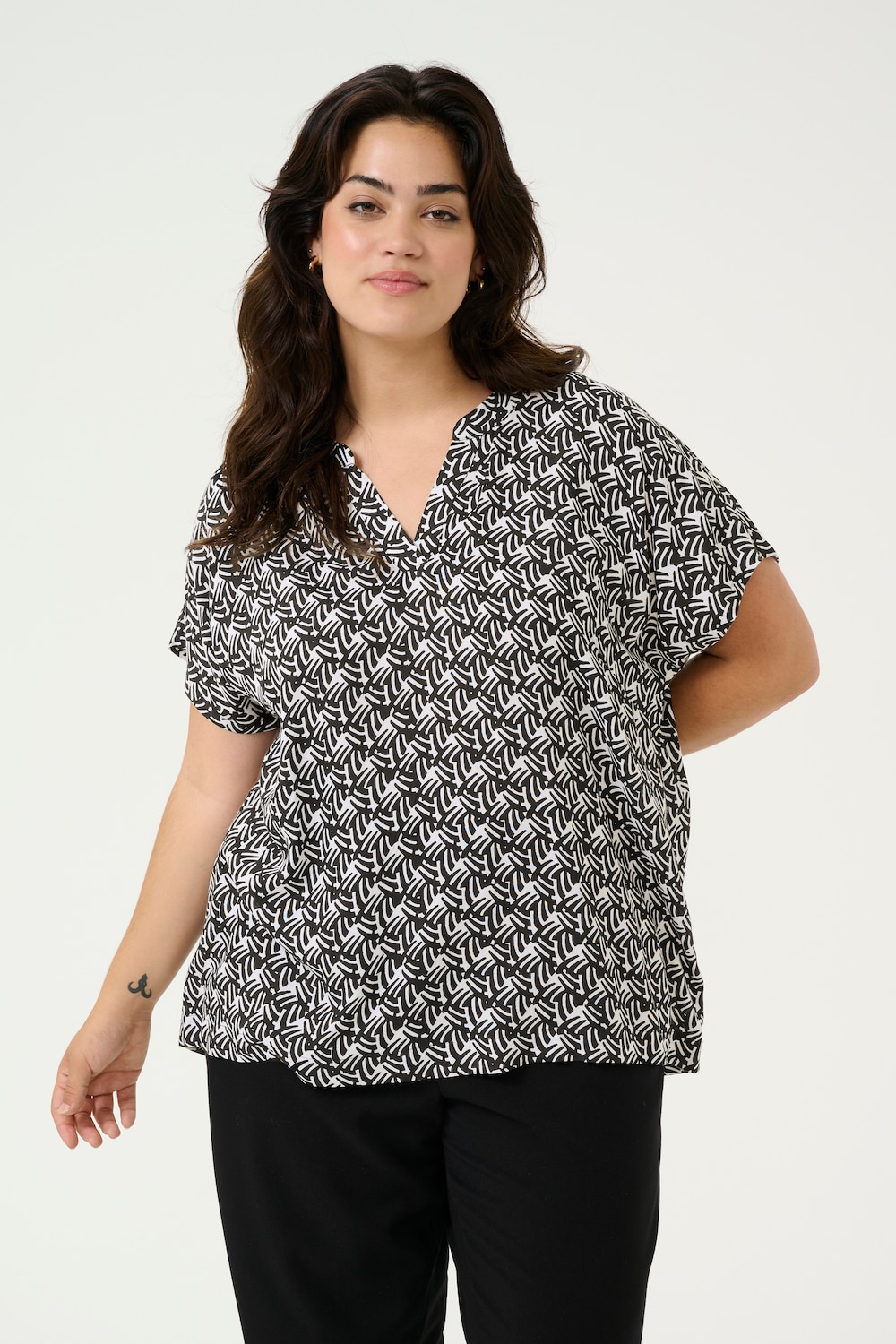 Kurzarm-Bluse Regular fit