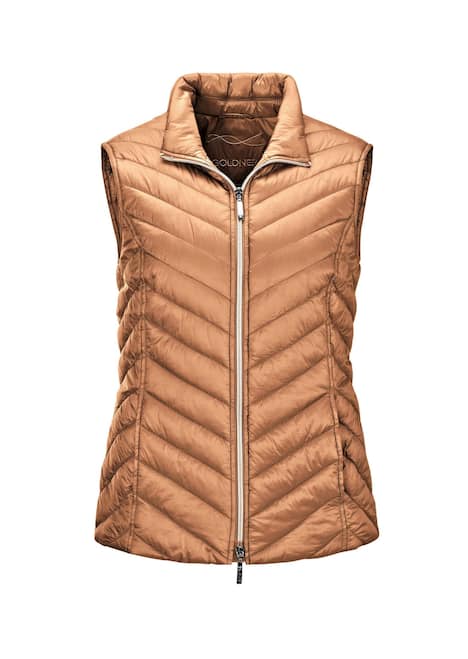GOLDNER Gewatteerde bodywarmer Figuurvriendelijk vest met lichte wattering