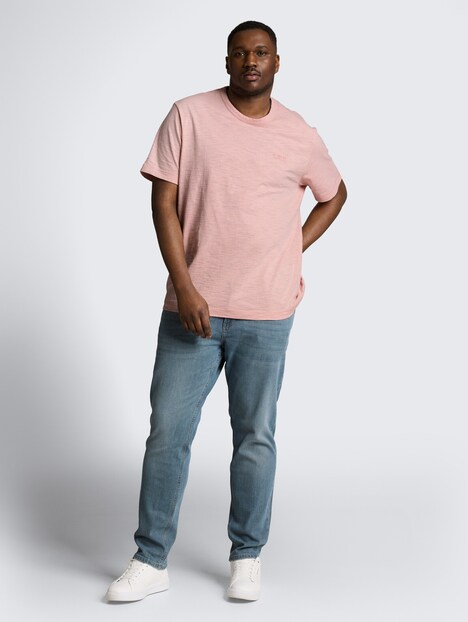 T-Shirt in Melange-Optik