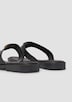Zehentrenner-Sandalen aus Leder mit dekorativem Detail