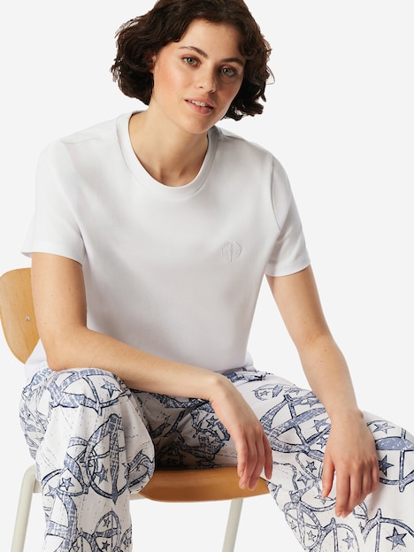 Schiesser Damen T-Shirt SCHIESSER 150 YEARS - weiss