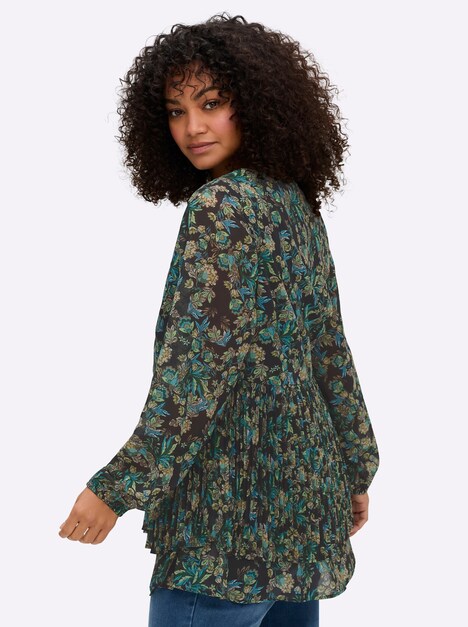 Tunika Langarm Ohne Kragen