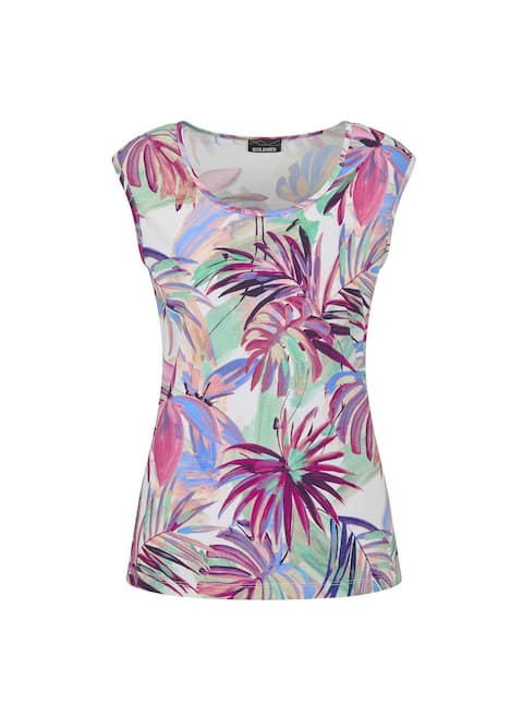 Sommertop mit Palmen-Muster