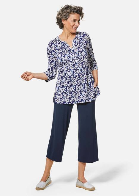 Aantrekkelijke gedessineerde, soepelvallende broek VERA