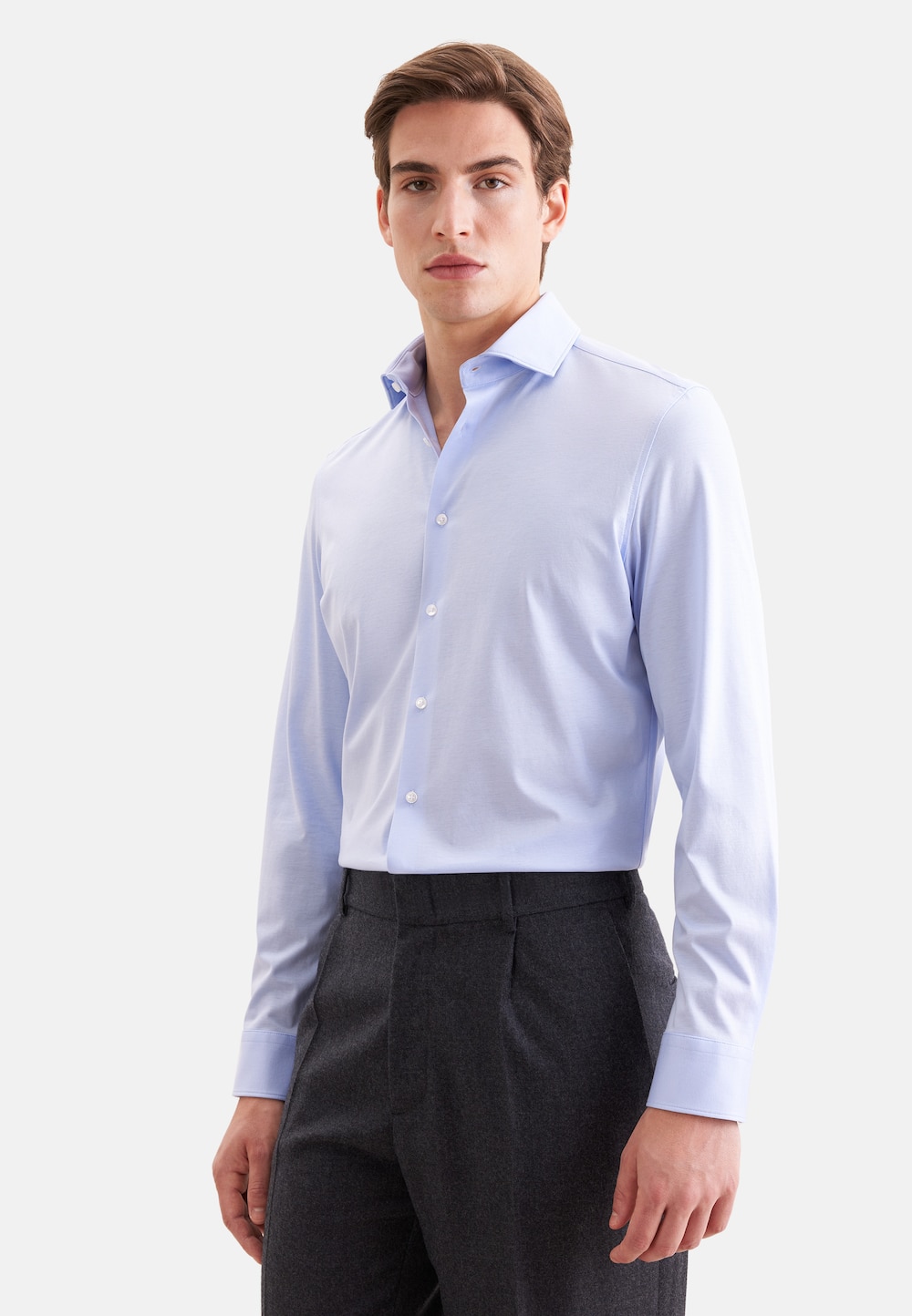 Herren Jerseyhemd - Uni