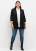 Longblazer Langarm Uni Schalkragen