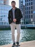 engbers Herren Cord-Jacke mit Funktionsdetails , Anthrazit