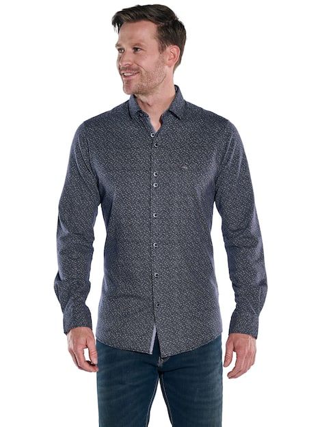 engbers Herren Hemd langarm , Marineblau