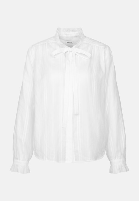 Damen Ausgestellte Bluse - Uni
