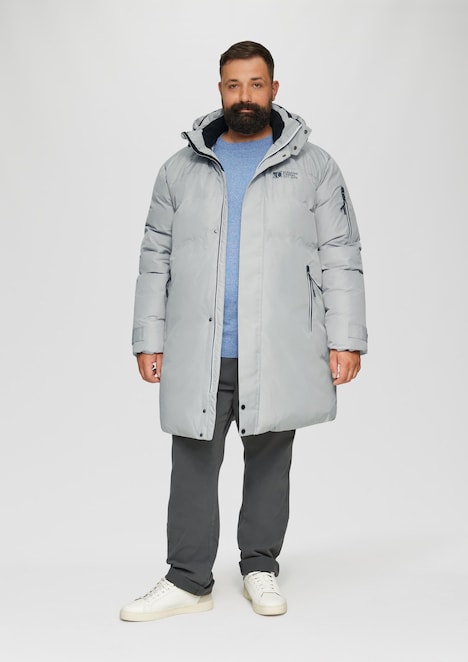Wasserabweisender wattierter Parka mit Kontrast-Details