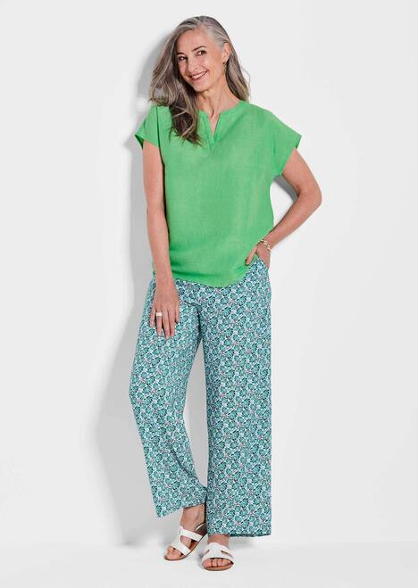 Luchtige zomerblouse van linnenmix