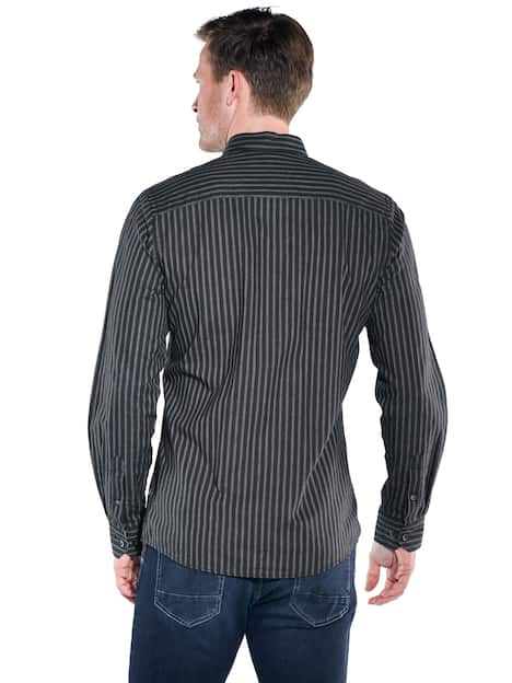 engbers Herren Hemd gemustert , Grau