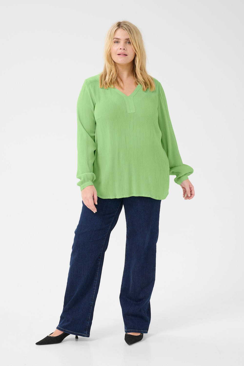Langarm-Bluse Regular fit