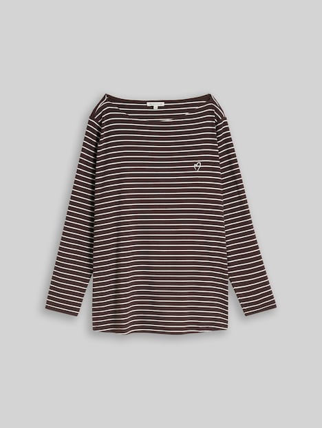 Langarmshirt mit Streifenmuster